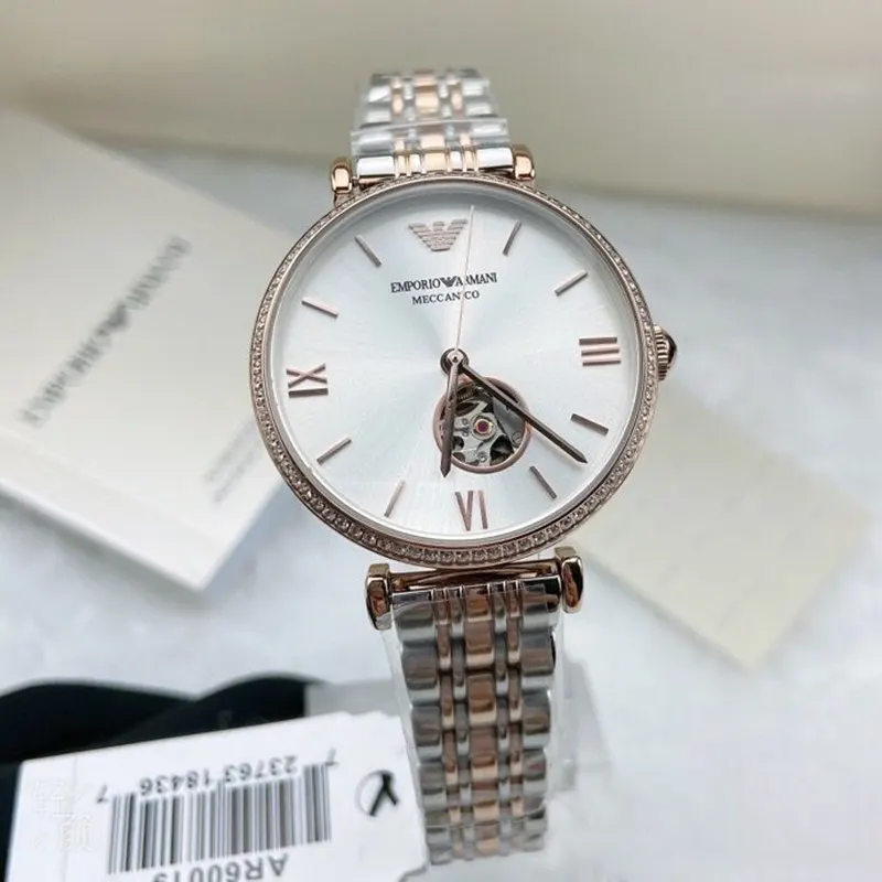 Emporio Armani Automatic Two-tone Ladies Watch- AR60019
